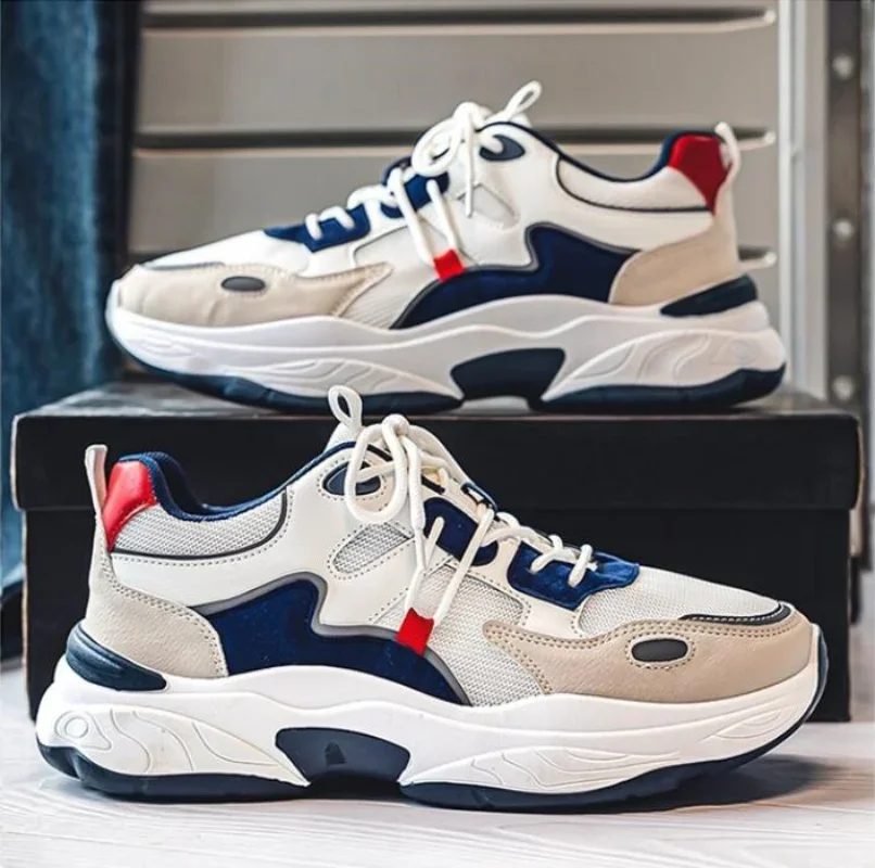 Мужская модная спортивная повседневная обувь, дышащие четырехсезонные удобные уличные кроссовки на мягкой подошве, студенческие кроссовки на шнуровке
Мужская модная спортивная повседневная обувь, дышащие четырехсезонные удобные уличные кроссовки на мягкой подошве, студенческие кроссовки на шнуровке