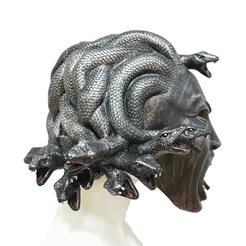 CyEraspooky Evil Medusa Latex Mask Snake Demon Queen Gorgons Cosplay Mask Black Full Face Headgear Easter Halloween Party Props
CyEraspooky Evil Medusa Latex Mask Snake Demon Queen Gorgons Cosplay Mask Black Full Face Headgear Easter Halloween Party Props