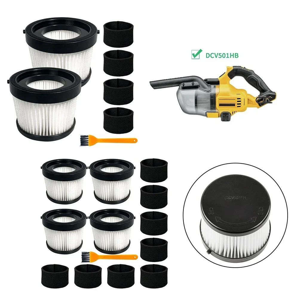 Filters + Foam Sleeve Filters + Brush For DCV501HB 20V Cordless Handheld Vacuum Cleaner Replacement Part
Filters + Foam Sleeve Filters + Brush For DCV501HB 20V Cordless Handheld Vacuum Cleaner Replacement Part