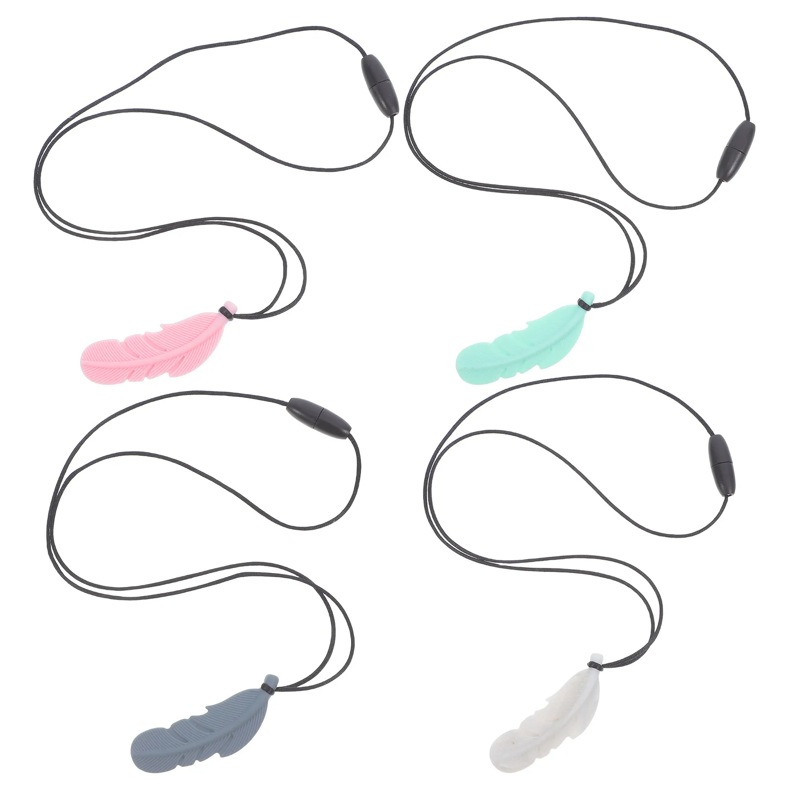 4pcs Baby Silicone Teething Necklace Chewable Necklace Toys Molar Teether Easy Clean Infant Care Baby Molar Toy
4pcs Baby Silicone Teething Necklace Chewable Necklace Toys Molar Teether Easy Clean Infant Care Baby Molar Toy