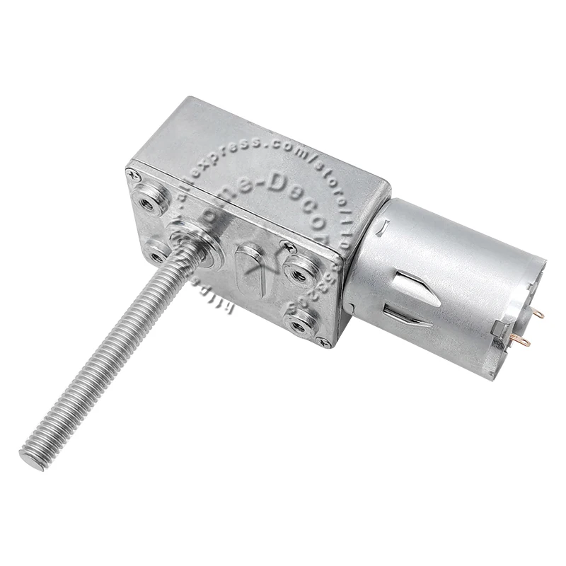 1PCS DC6V 12V 24V JGY370 M6x50 Screw Shaft Turbo Worm Speed Reduction Gear Motor with Full Metal Gearbox Self-Lock
1PCS DC6V 12V 24V JGY370 M6x50 Screw Shaft Turbo Worm Speed Reduction Gear Motor with Full Metal Gearbox Self-Lock