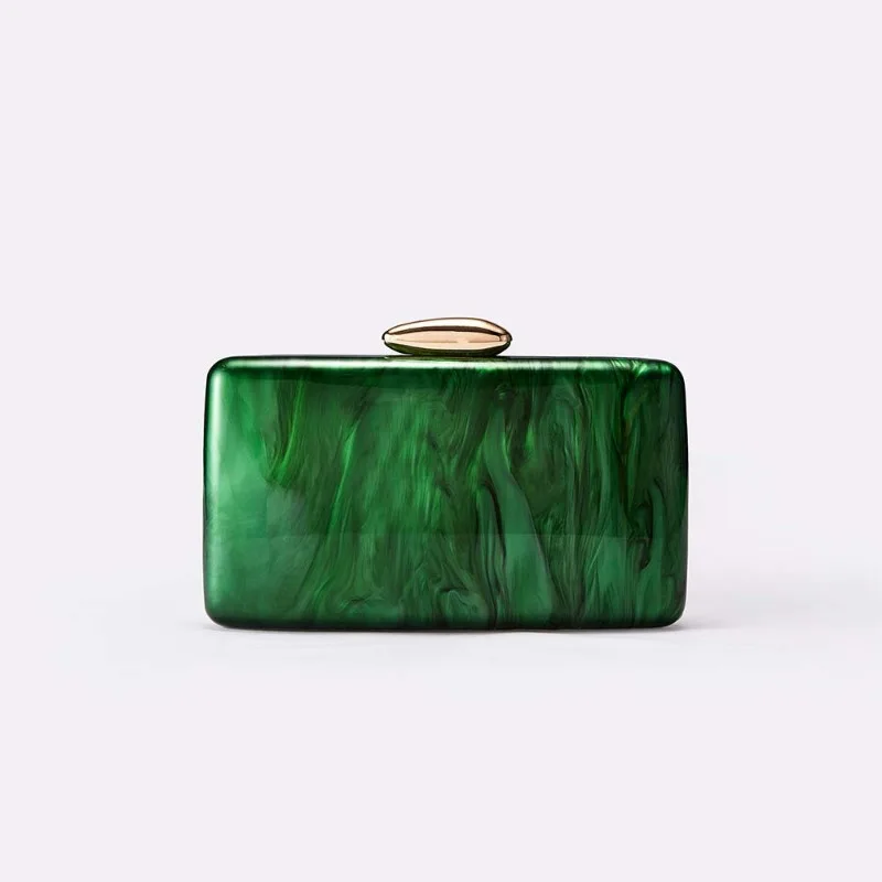 Fashionable Forest Green Acrylic Bag for Women Modern Simple Design Clutch Purse Chic Wedding Cocktail Party Handbag Silver
Fashionable Forest Green Acrylic Bag for Women Modern Simple Design Clutch Purse Chic Wedding Cocktail Party Handbag Silver