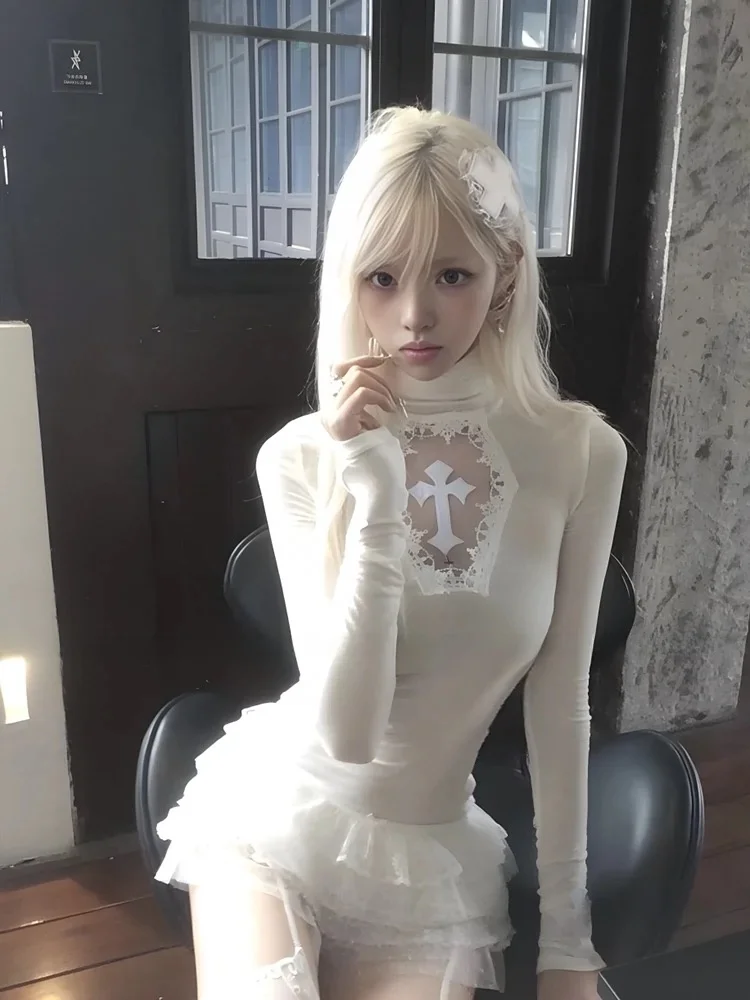 Pure Desire Spicy Girl Cross Hollow Out High Ne вязаный свитер женский осенний кружевной юбка-тортик брюки комплект из двух предметов 
Pure Desire Spicy Girl Cross Hollow Out High Ne вязаный свитер женский осенний кружевной юбка-тортик брюки комплект из двух предметов