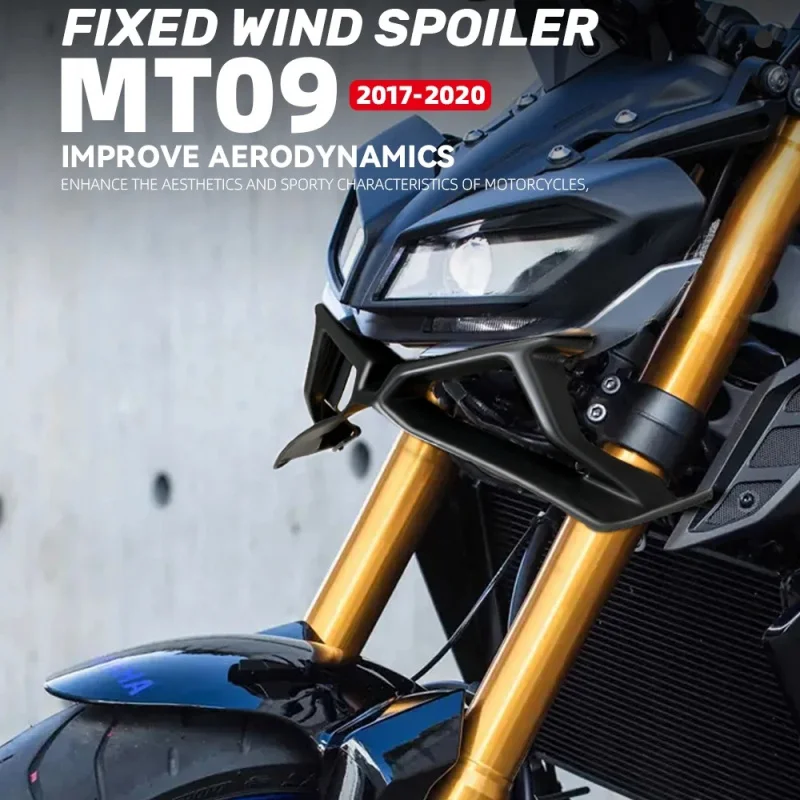 For Yamaha MT-09 MT09 SP 2017-2020 2019 Motorcycle Downforce Naked Frontal Spoilers Winglet Aerodynamic Wing Front Spoiler Kit
For Yamaha MT-09 MT09 SP 2017-2020 2019 Motorcycle Downforce Naked Frontal Spoilers Winglet Aerodynamic Wing Front Spoiler Kit