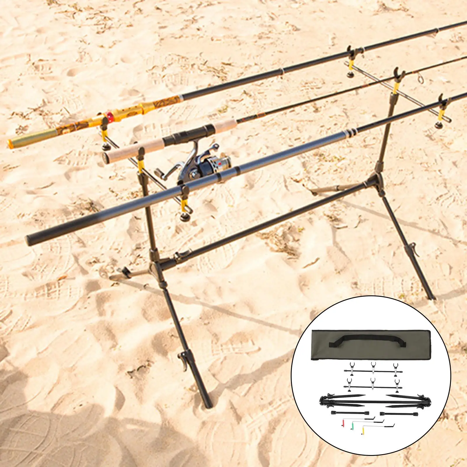 Portable Fishing Rod Stand for Lakes & Streams - Lightweight Travel Holder for Outdoor Fishing
Portable Fishing Rod Stand for Lakes & Streams - Lightweight Travel Holder for Outdoor Fishing