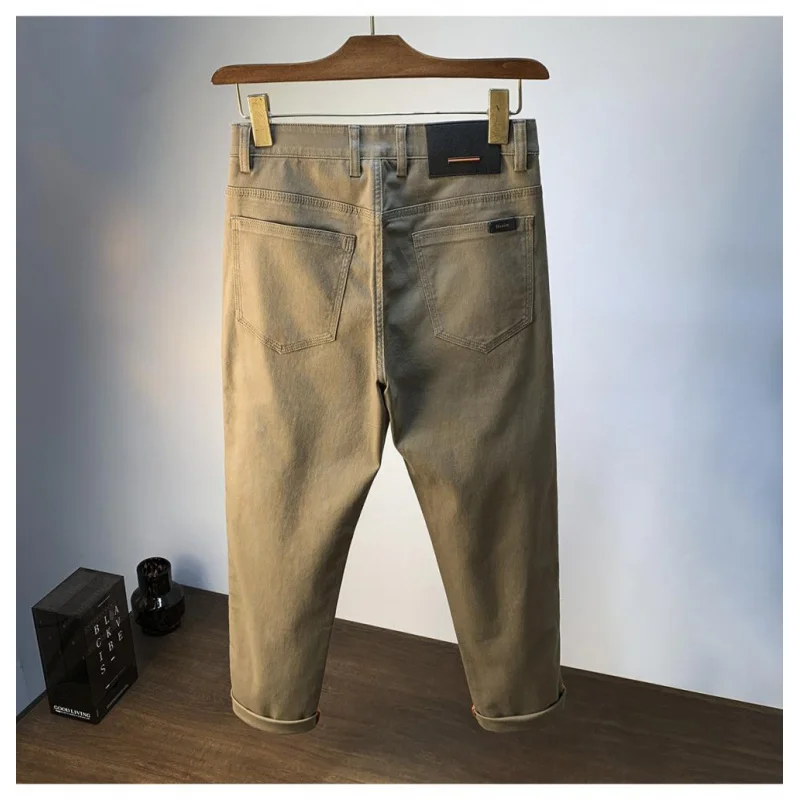 Summer Fashion Casual Pants for Men 2025 Trendy Stretch Small Straight Business Wear Denim Pants
Summer Fashion Casual Pants for Men 2025 Trendy Stretch Small Straight Business Wear Denim Pants