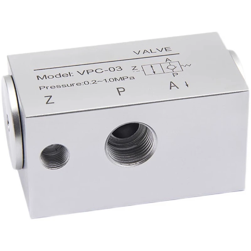 Induction check valve VPC-03 Pneumatic one-way safety valve Pressure maintaining self-locking cylinder stops
Induction check valve VPC-03 Pneumatic one-way safety valve Pressure maintaining self-locking cylinder stops