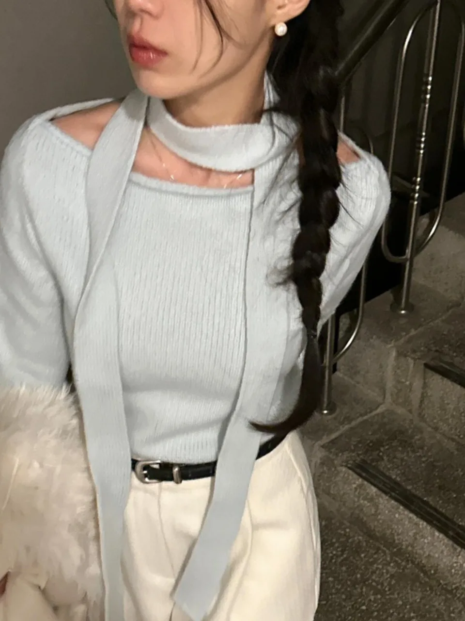 Chic Autumn Winter Bell Sve Knitwear Ne Hanging One oulder Design Belted Base Layer Sweater Warm Fluffy Polyester Long...
Chic Autumn Winter Bell Sve Knitwear Ne Hanging One oulder Design Belted Base Layer Sweater Warm Fluffy Polyester Long...