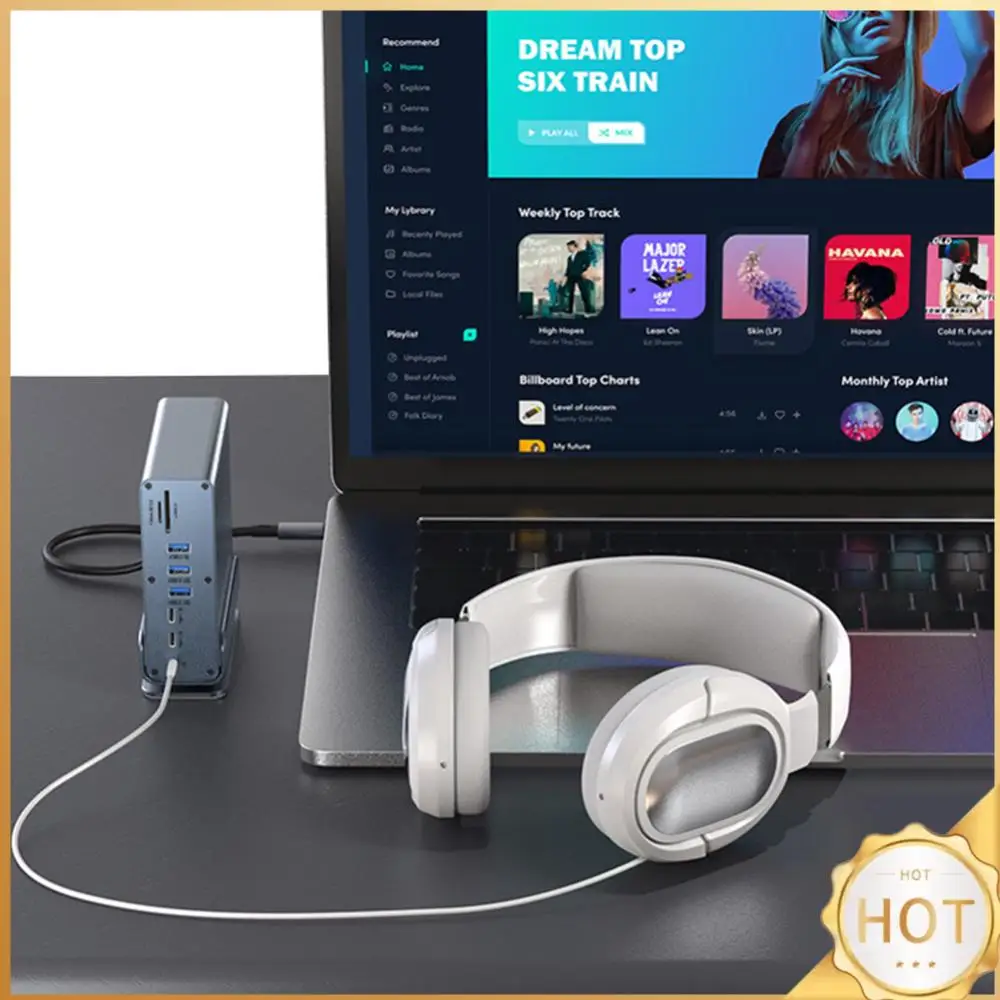 USB C Adapter PD 100W USB3.0/2.0/Type C HDMI-Compatible 4K 60HZ & DP 4K RJ45 Gigabit Network 3.5mm Audio Jack for MacBook Laptop
USB C Adapter PD 100W USB3.0/2.0/Type C HDMI-Compatible 4K 60HZ & DP 4K RJ45 Gigabit Network 3.5mm Audio Jack for MacBook Laptop