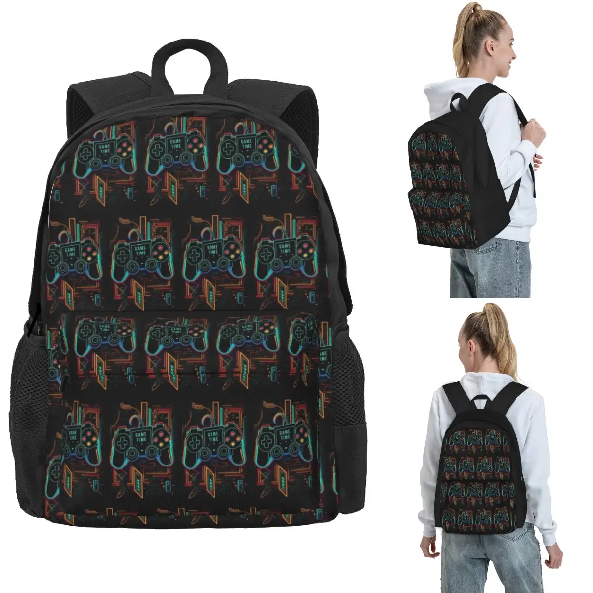 It's Always Game Time! Colorful Neon Controller Backpack Hot Sale Daypack BookBag School Bag Shoulder Bags for Men Women
It's Always Game Time! Colorful Neon Controller Backpack Hot Sale Daypack BookBag School Bag Shoulder Bags for Men Women