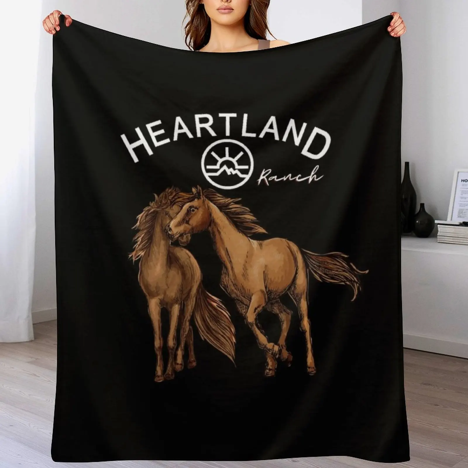 Heartland Ranch, Heartland Horse Throw Blanket Warm Plush Fuzzy Blanket for Living Room
Heartland Ranch, Heartland Horse Throw Blanket Warm Plush Fuzzy Blanket for Living Room