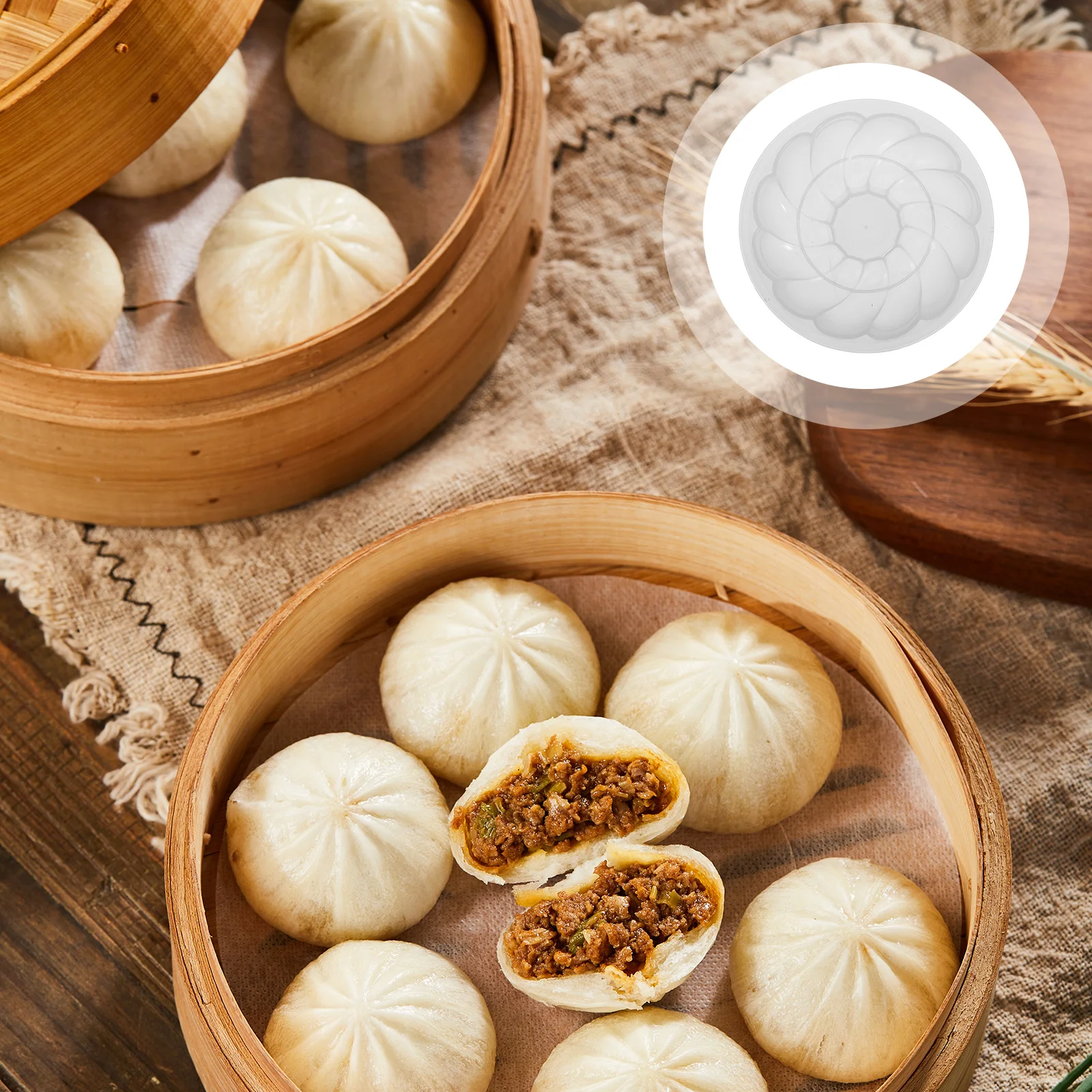 4Pcs Homemade Bun Mold Plastic Steamed Bun Temperature Freezer Safe Pastry Mold Cake Baking Tool Kitchen Use
4Pcs Homemade Bun Mold Plastic Steamed Bun Temperature Freezer Safe Pastry Mold Cake Baking Tool Kitchen Use