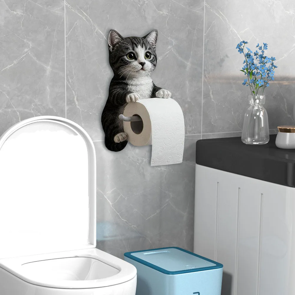 Настенный держатель для рулона туалетной бумаги в форме кошки Подставка для бумаги Кухня Ванная комната (D)
Настенный держатель для рулона туалетной бумаги в форме кошки Подставка для бумаги Кухня Ванная комната (D)