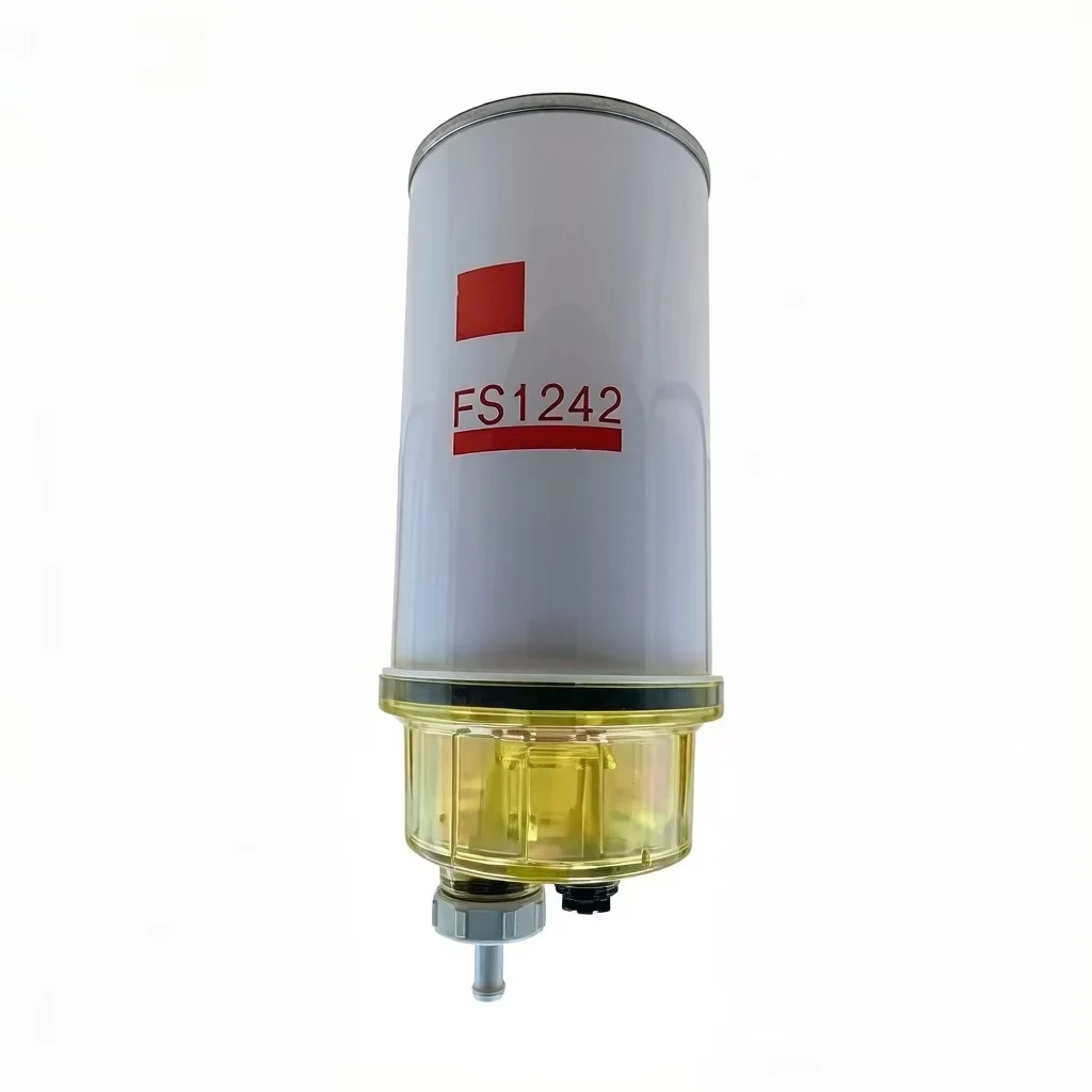 Heavy Duty Fuel Water Separator Filter with Bowl FS1242 Replacement for Fleetguard Modified Truck Excavator Diesel Filter 335590
Heavy Duty Fuel Water Separator Filter with Bowl FS1242 Replacement for Fleetguard Modified Truck Excavator Diesel Filter 335590