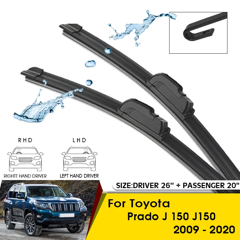 Car Wiper Blades For Toyota Prado J 150 J150 2009-2020 Windshield Windscreen Front Window Blades 26"+20" Car Accessories
Car Wiper Blades For Toyota Prado J 150 J150 2009-2020 Windshield Windscreen Front Window Blades 26"+20" Car Accessories