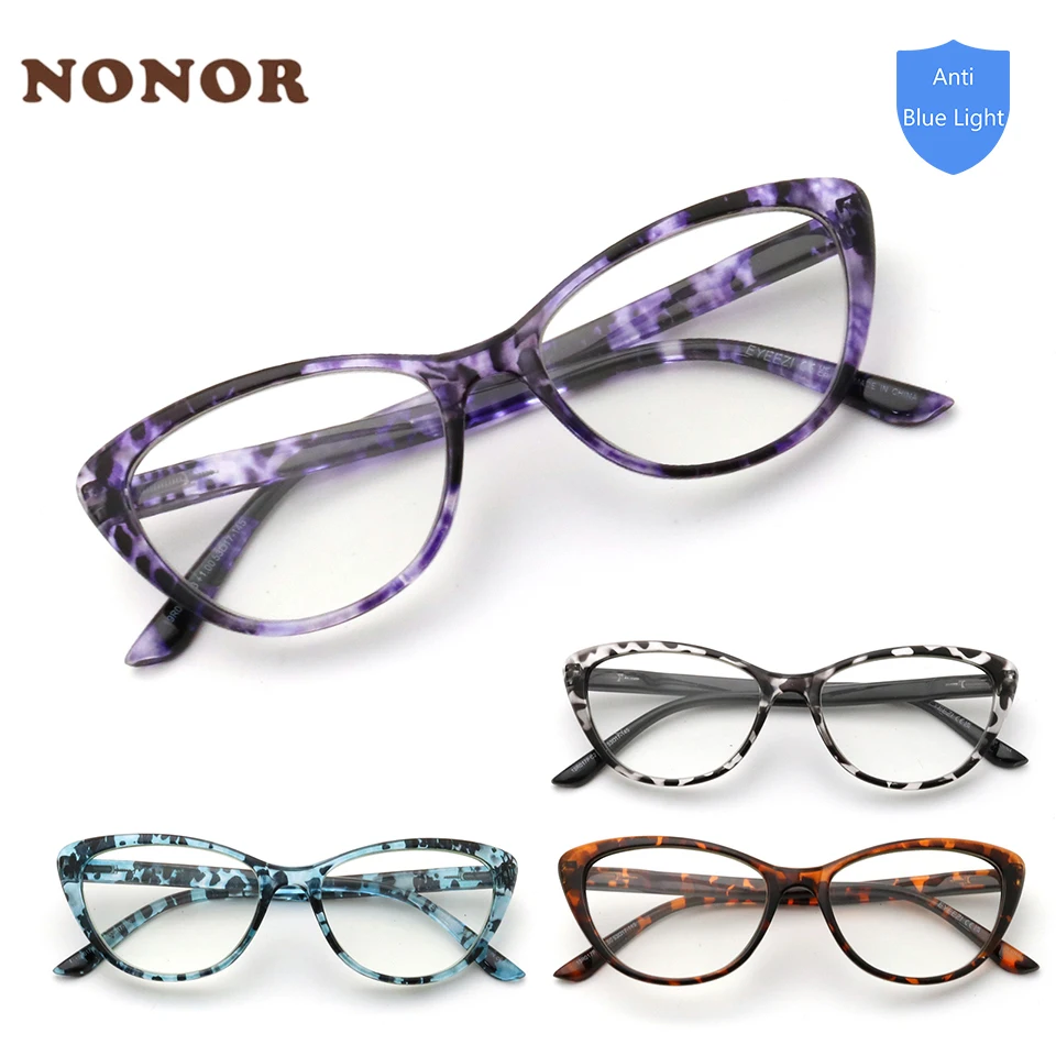 NONOR Blue Light Blocking Reading Glasses for Women 4 Pack Oversized Cat Eye Readers Spring Hinge Lightweight Computer Readers
NONOR Blue Light Blocking Reading Glasses for Women 4 Pack Oversized Cat Eye Readers Spring Hinge Lightweight Computer Readers