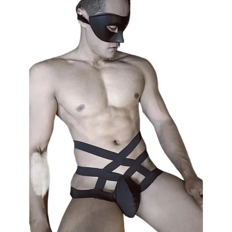 Sexy Jockstraps Panties for Men Bandage Panties Underwear Elastic Gay Mens Harness Thong and G Strings Bulge Pouch Bikini Briefs
Sexy Jockstraps Panties for Men Bandage Panties Underwear Elastic Gay Mens Harness Thong and G Strings Bulge Pouch Bikini Briefs
