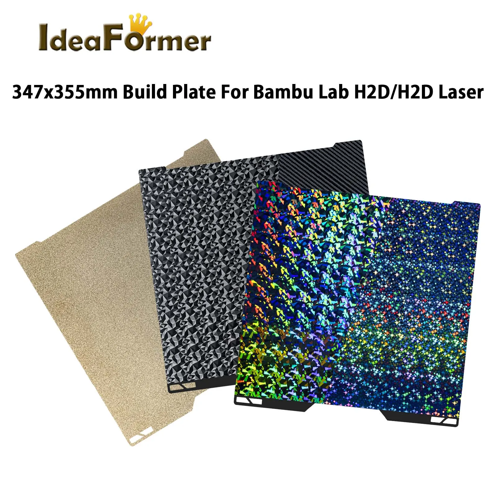 H2D Build Plate 347x355 мм двусторонняя платформа с подогревом для лазерных 3D-принтеров Bambu Lab H2D/H2D
H2D Build Plate 347x355 мм двусторонняя платформа с подогревом для лазерных 3D-принтеров Bambu Lab H2D/H2D