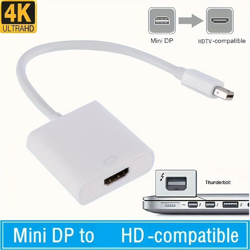 Mini DP to HDMI-compatible Converter Cable Mini DisplayPort Male to HDMI-compatible Adapter For Macbook Pro Air
Mini DP to HDMI-compatible Converter Cable Mini DisplayPort Male to HDMI-compatible Adapter For Macbook Pro Air