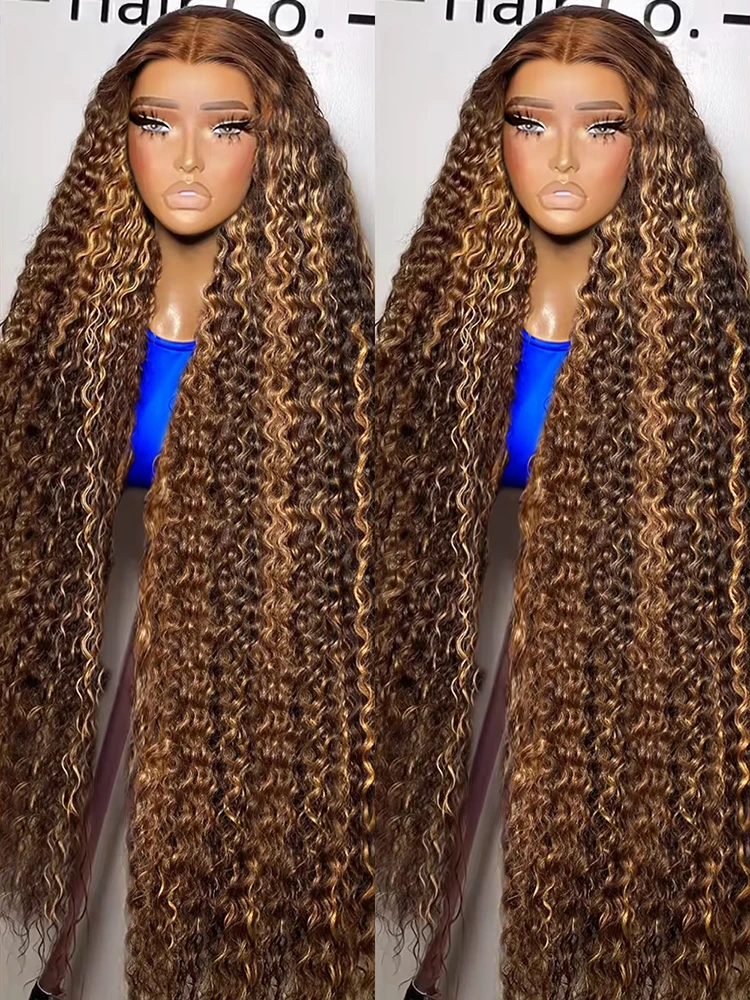 Highlight Glueless Wigs Human Hair 40Inch Deep Wave Frontal Wig Brazilian Ombre 13x4 Water Wave Curly Wigs For Women 250 Density
Highlight Glueless Wigs Human Hair 40Inch Deep Wave Frontal Wig Brazilian Ombre 13x4 Water Wave Curly Wigs For Women 250 Density