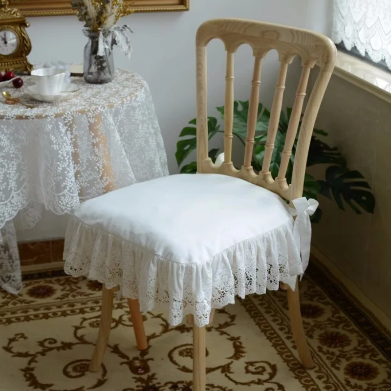 Europe Style White Lace Embroidery Seat Cushion with Ruffles Cotton Fabric Breathable Chair Cushion Seat Cover
Europe Style White Lace Embroidery Seat Cushion with Ruffles Cotton Fabric Breathable Chair Cushion Seat Cover