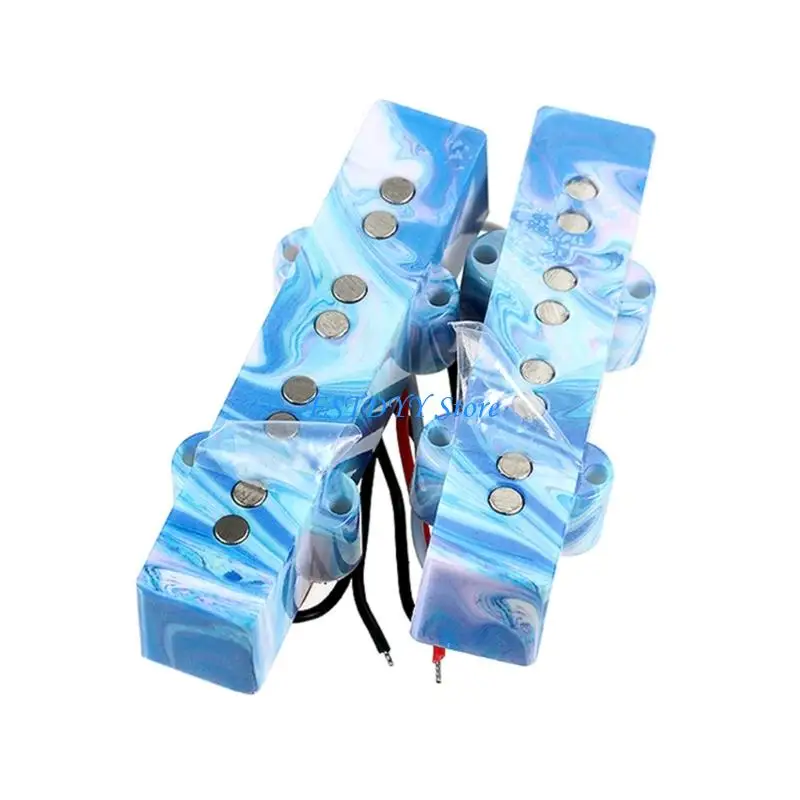 G6DE Replacement Bass Pickup Design for 4 String Guitar Features Vibrant Marble Cover
G6DE Replacement Bass Pickup Design for 4 String Guitar Features Vibrant Marble Cover