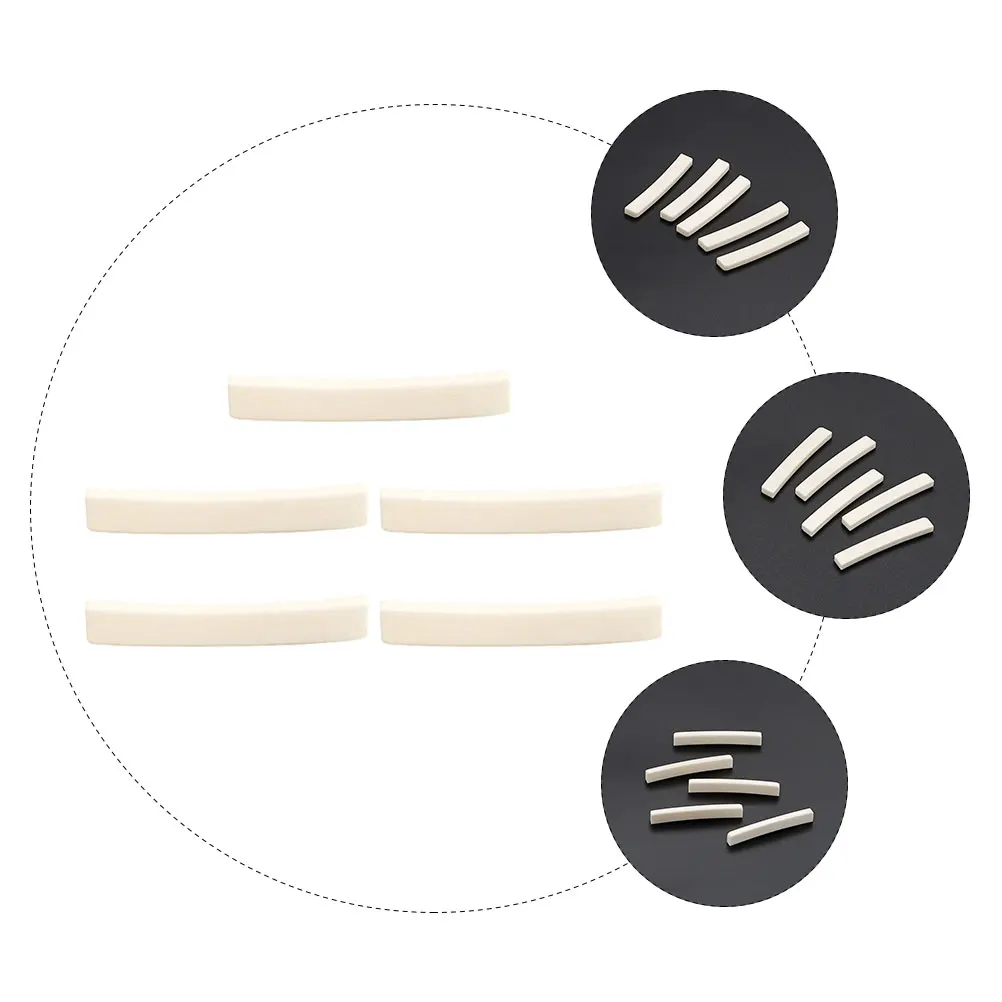 5 Pcs Guitar Accessories Electric Bone Nut Blank Saddle and Bridge Musical Instrument
5 Pcs Guitar Accessories Electric Bone Nut Blank Saddle and Bridge Musical Instrument