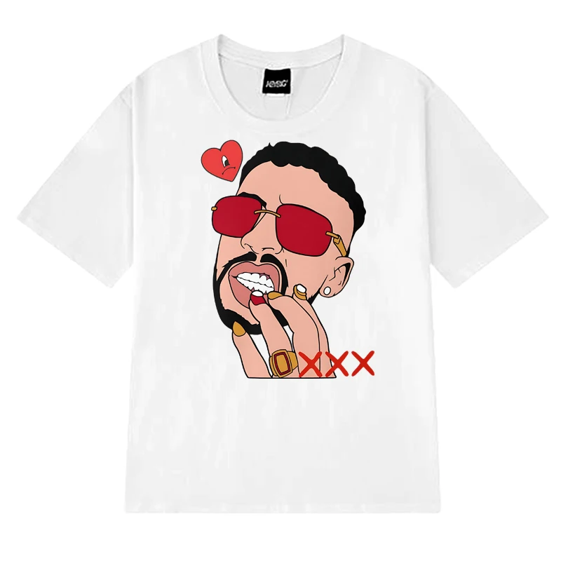 Fashion Y2k Bad Bunny Graphic short sleeve T-shirts Summer Men Women Trend Oversized T shirt Unisex 100% Cotton clothing Tops
Fashion Y2k Bad Bunny Graphic short sleeve T-shirts Summer Men Women Trend Oversized T shirt Unisex 100% Cotton clothing Tops