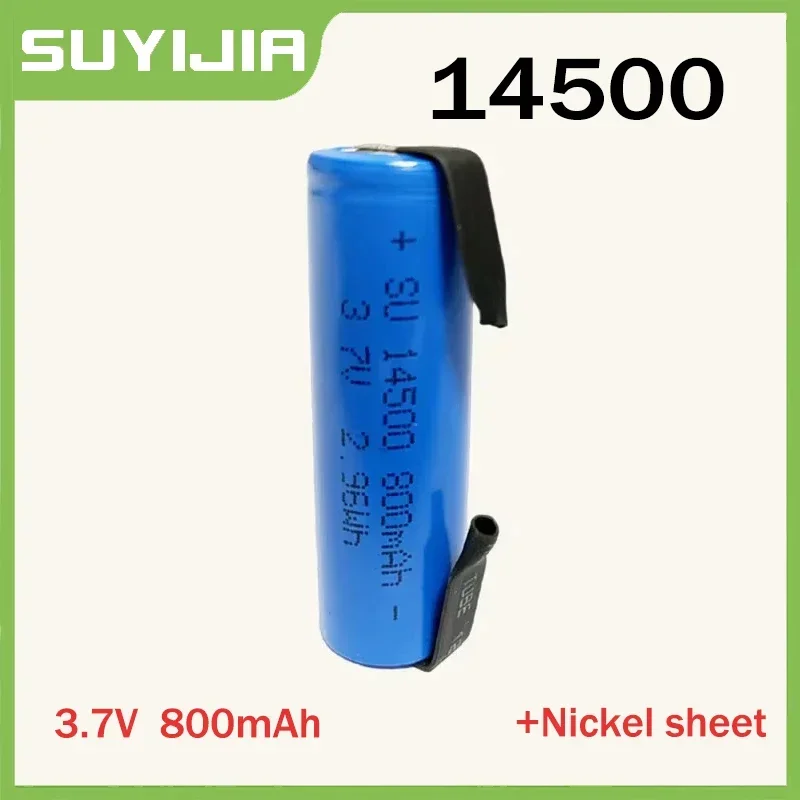 New 14500 Original 3.7V 800mAh lithium battery +Nickel sheet for digital camera power tools dump truck electric toy emergency
New 14500 Original 3.7V 800mAh lithium battery +Nickel sheet for digital camera power tools dump truck electric toy emergency