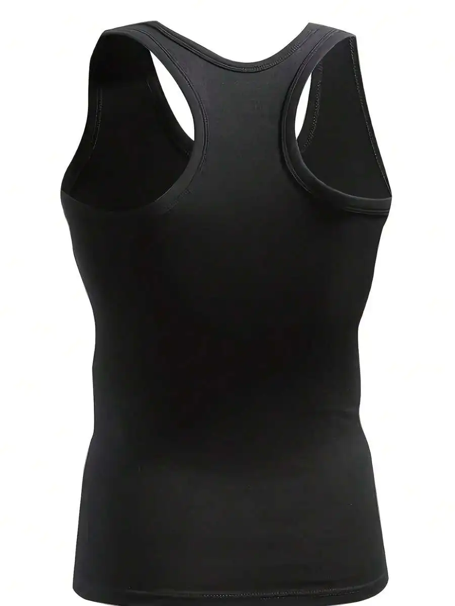 Mens High-Elasticity Tummy Control Shaping Tank Top Breathable Sleeveless Workout Top Solid Color Round Neck Athletic Tee
Mens High-Elasticity Tummy Control Shaping Tank Top Breathable Sleeveless Workout Top Solid Color Round Neck Athletic Tee