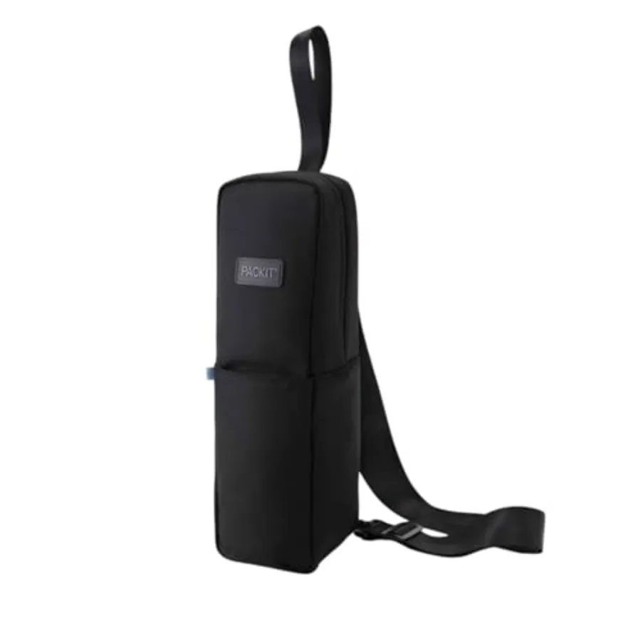 Freezable Wine Carrier, Black, with Adjustable Removable Crossbody Strap and Wristlet, ECOFREEZE+ Technology: Triple Layered Pr
Freezable Wine Carrier, Black, with Adjustable Removable Crossbody Strap and Wristlet, ECOFREEZE+ Technology: Triple Layered Pr