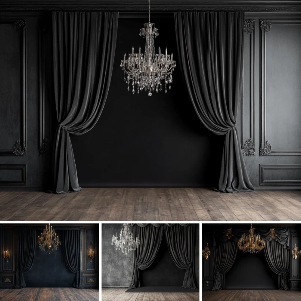 Wedding Black Curtains Backdrop For Photography Europe Style Flower Bride Portrait Shower Birthday Party Photo Background Banner
Wedding Black Curtains Backdrop For Photography Europe Style Flower Bride Portrait Shower Birthday Party Photo Background Banner