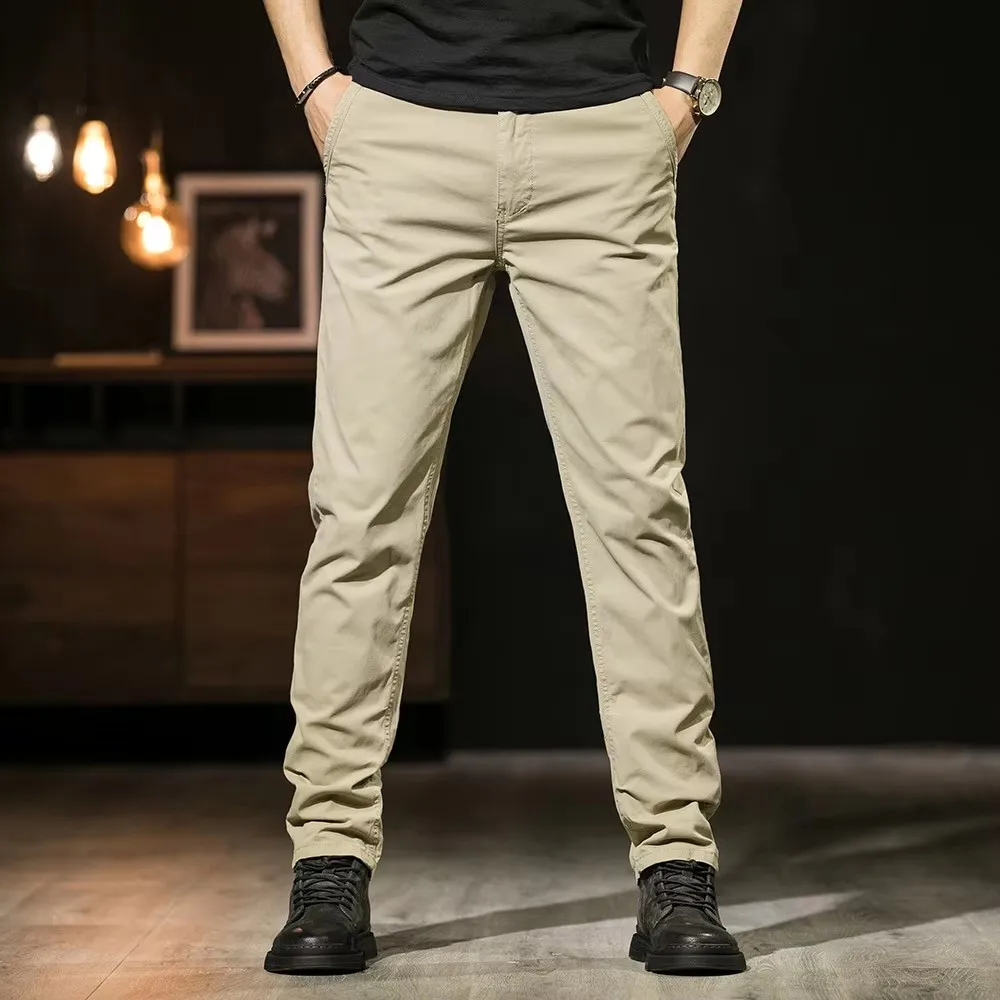 Spring Man Trousers Classic Cotton Denim Straight Army Green Khaki Brown Men Casual Pants Clothing Vintage Men Pants
Spring Man Trousers Classic Cotton Denim Straight Army Green Khaki Brown Men Casual Pants Clothing Vintage Men Pants