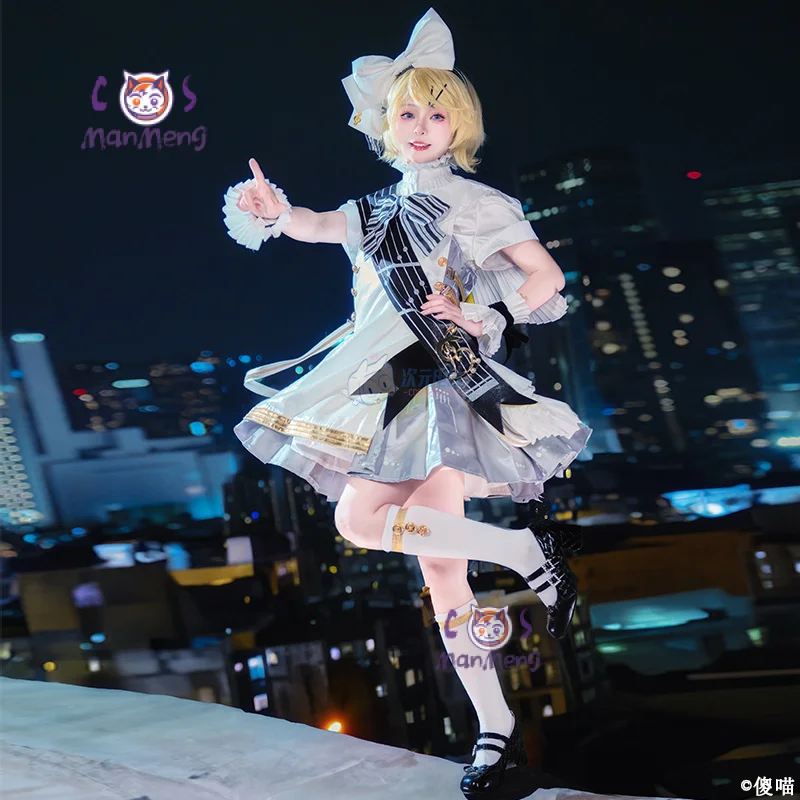New Kagamin Rin cosplay Rin Len costume coat sleeve socks props tattoo stickers uniform set party Halloween sweet woman dress
New Kagamin Rin cosplay Rin Len costume coat sleeve socks props tattoo stickers uniform set party Halloween sweet woman dress