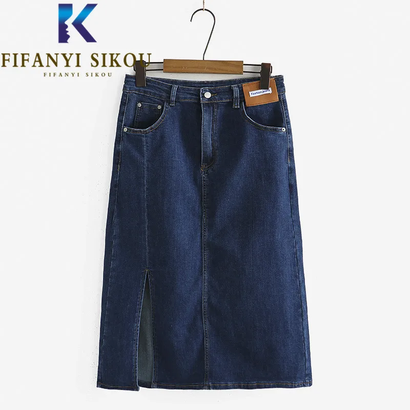 Jeans Skirt Women 2022 Summer Casual Fashion Split High Waist Midi Long Skirt Oversized Loose Stretch Denim Skirts Female
Jeans Skirt Women 2022 Summer Casual Fashion Split High Waist Midi Long Skirt Oversized Loose Stretch Denim Skirts Female