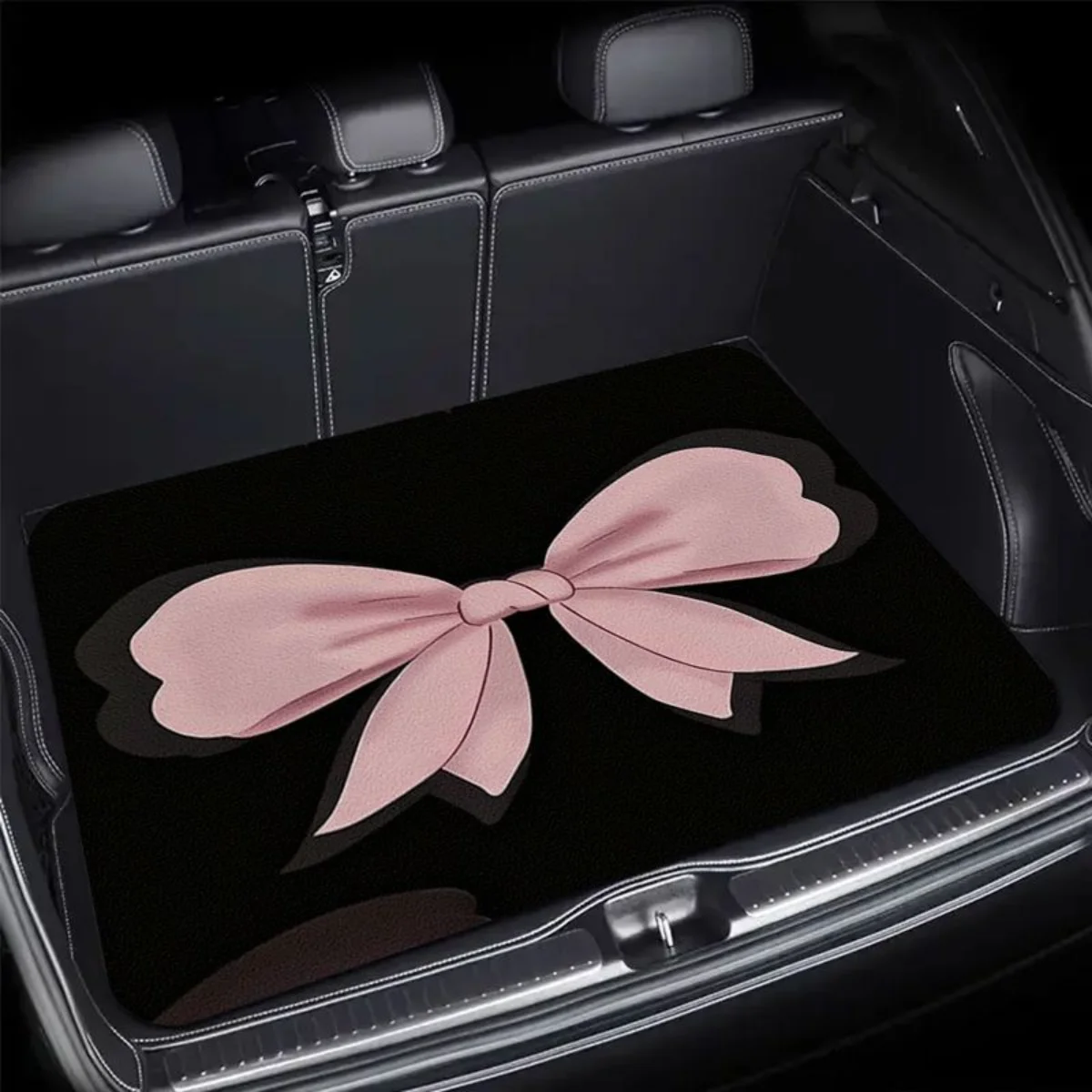 Universal Women Car Rear Trunk Cargo Mat Pink Big Bow Black Background Print Anti-slip Waterproof Rear Liner Protector Decor Pad
Universal Women Car Rear Trunk Cargo Mat Pink Big Bow Black Background Print Anti-slip Waterproof Rear Liner Protector Decor Pad