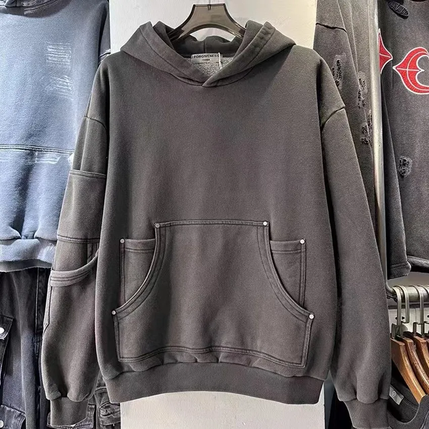 Oversized 2023 Winter KANYE Vintage Panel Pocket Hoodie Men Women Top Quality Washed Pullovers Cotton Hooded Thick Sweatshirt
Oversized 2023 Winter KANYE Vintage Panel Pocket Hoodie Men Women Top Quality Washed Pullovers Cotton Hooded Thick Sweatshirt