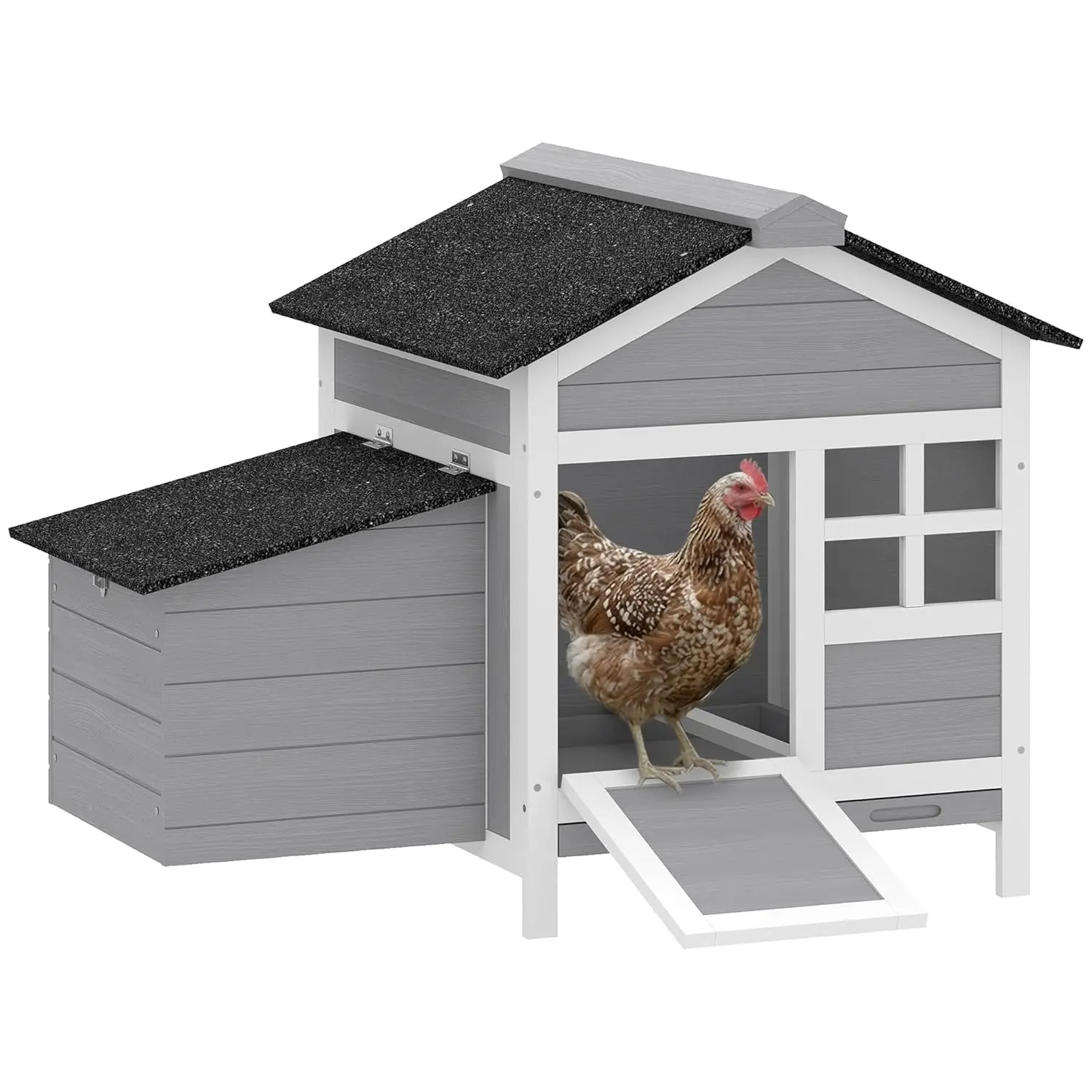 Chicken Coop Outdoor Weatherproof, Wooden Duck House with Nesting Box, Pull-Out Metal Tray, for 1-2 Chickens, Rabbits,, Custom
Chicken Coop Outdoor Weatherproof, Wooden Duck House with Nesting Box, Pull-Out Metal Tray, for 1-2 Chickens, Rabbits,, Custom