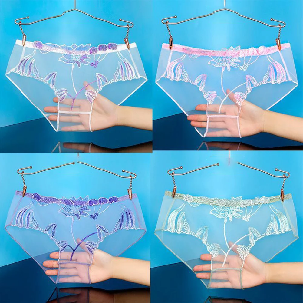 4Pcs Womens Sexy Sheer Ultra Thin Breathable Briefs Lace Flower Embroidery See Through Panties Seamless Underpants Underwear
4Pcs Womens Sexy Sheer Ultra Thin Breathable Briefs Lace Flower Embroidery See Through Panties Seamless Underpants Underwear