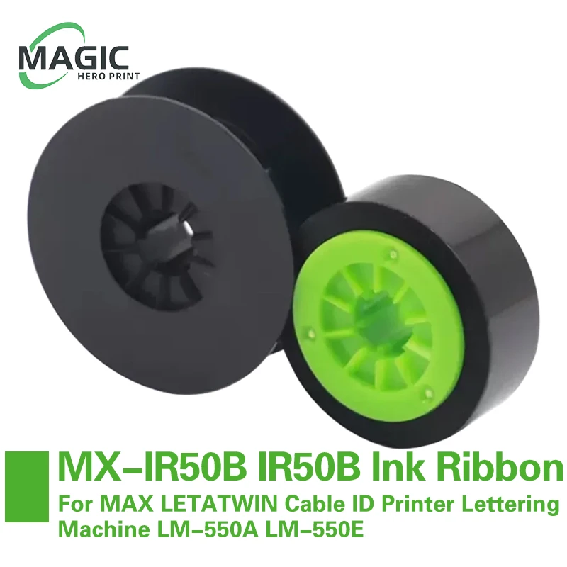Magic Hero MX-IR50B LM-IR50B-AS LM-IR50B Ink Ribbon For MAX LETATWIN Cable ID Printer Lettering Machine LM-550A LM-550E
Magic Hero MX-IR50B LM-IR50B-AS LM-IR50B Ink Ribbon For MAX LETATWIN Cable ID Printer Lettering Machine LM-550A LM-550E