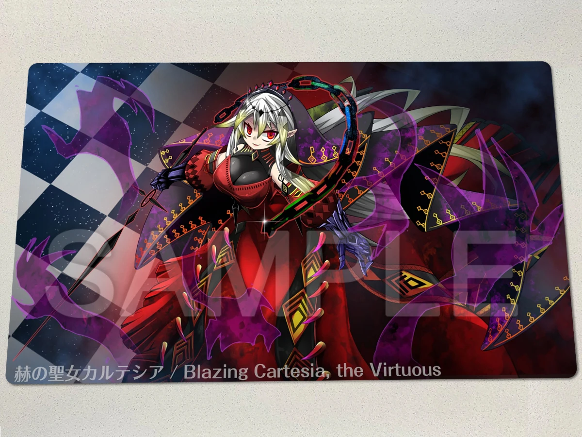 YuGiOh Blazing Cartesia, The Virtuous Playmat TCG CCG Mat Board Game Trading Card Game Mat Rubber Mouse Pad Free Bag 60x35cm
YuGiOh Blazing Cartesia, The Virtuous Playmat TCG CCG Mat Board Game Trading Card Game Mat Rubber Mouse Pad Free Bag 60x35cm