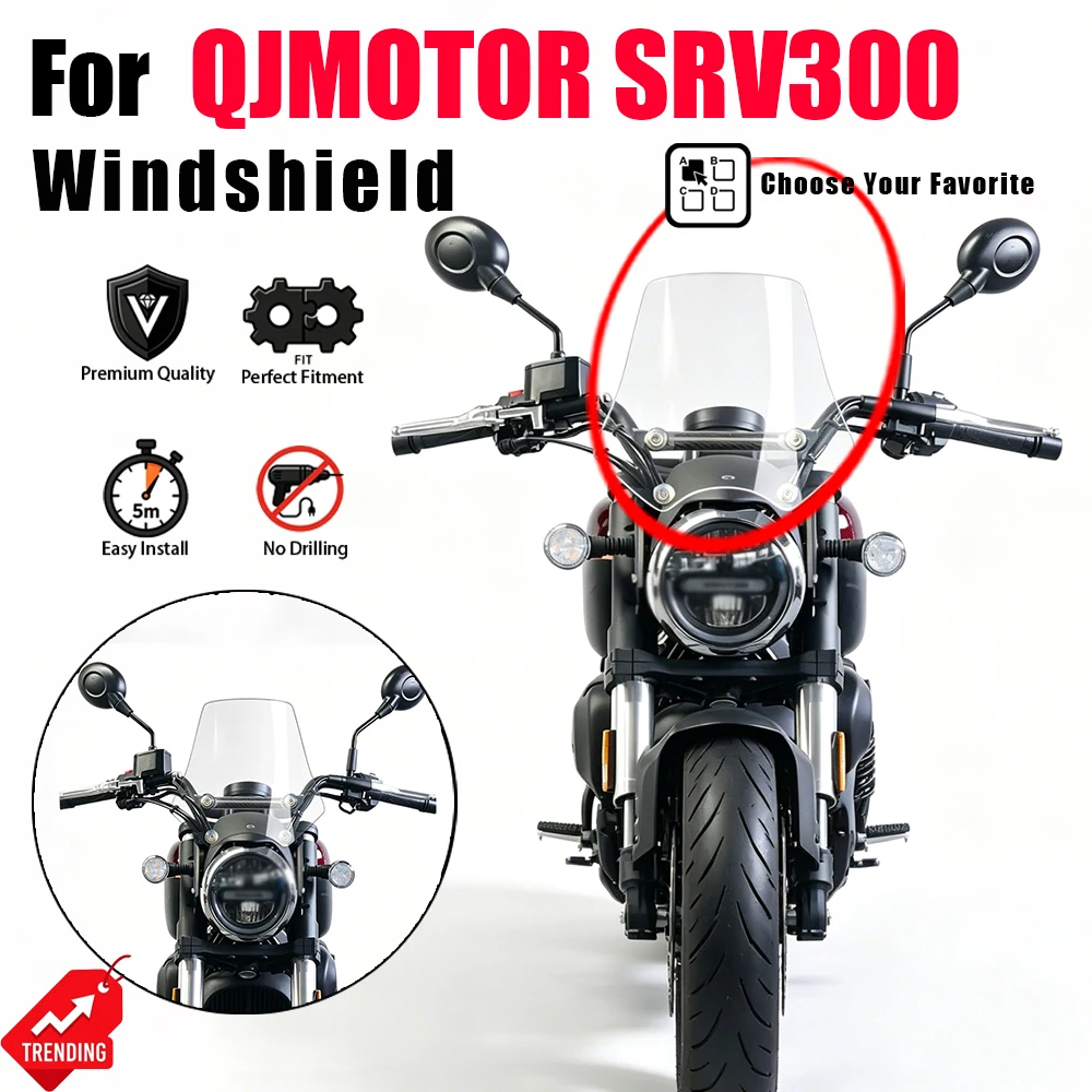Modified Vintage Windscreen Wind Shield Special Phone Bracket Parts for QJMOTOR SRV300
Modified Vintage Windscreen Wind Shield Special Phone Bracket Parts for QJMOTOR SRV300