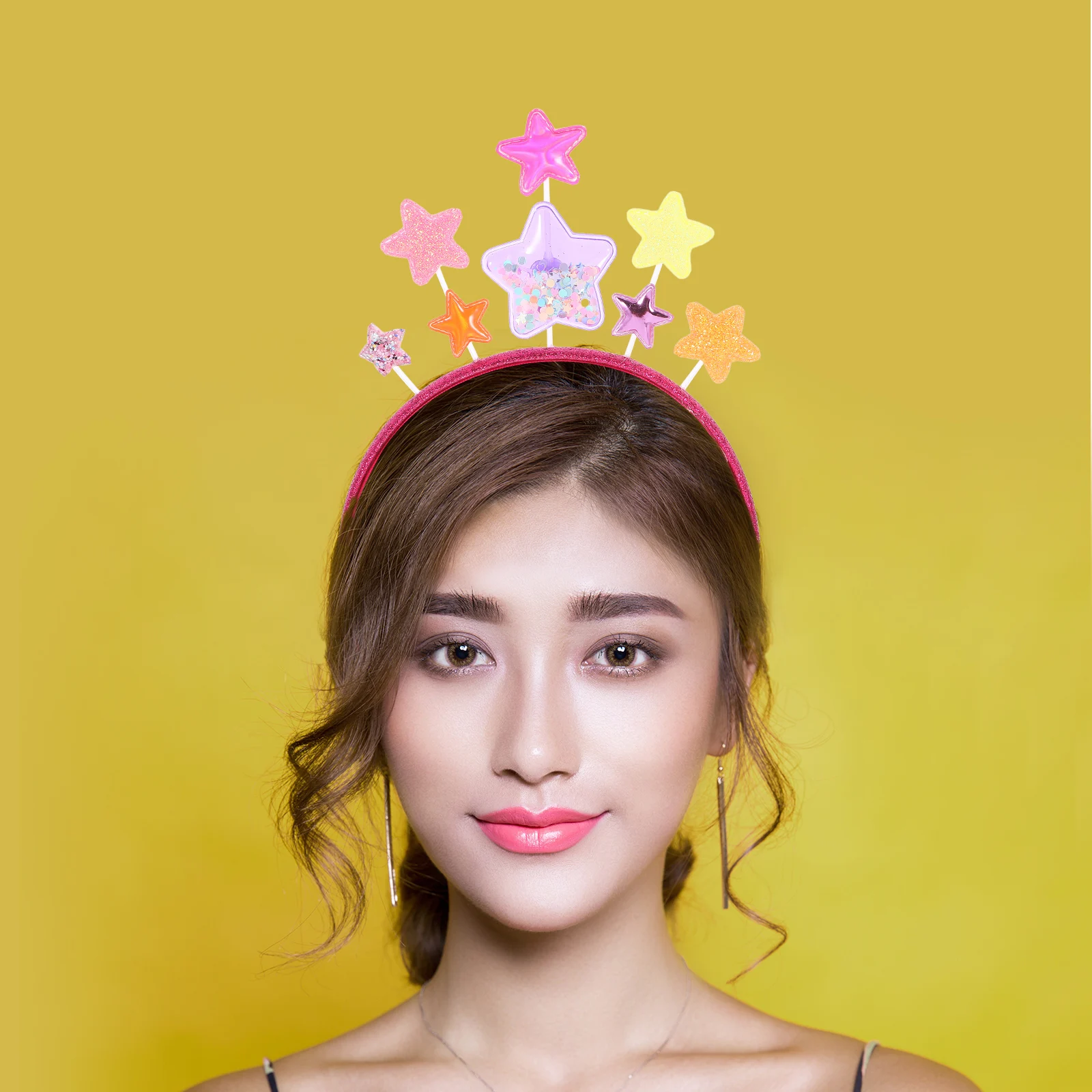 Pentagram Hair Ribbon Headbands for Women Girls Shimmering Star Design Party Wedding Bridal Hair Accessories Durable Materials
Pentagram Hair Ribbon Headbands for Women Girls Shimmering Star Design Party Wedding Bridal Hair Accessories Durable Materials
