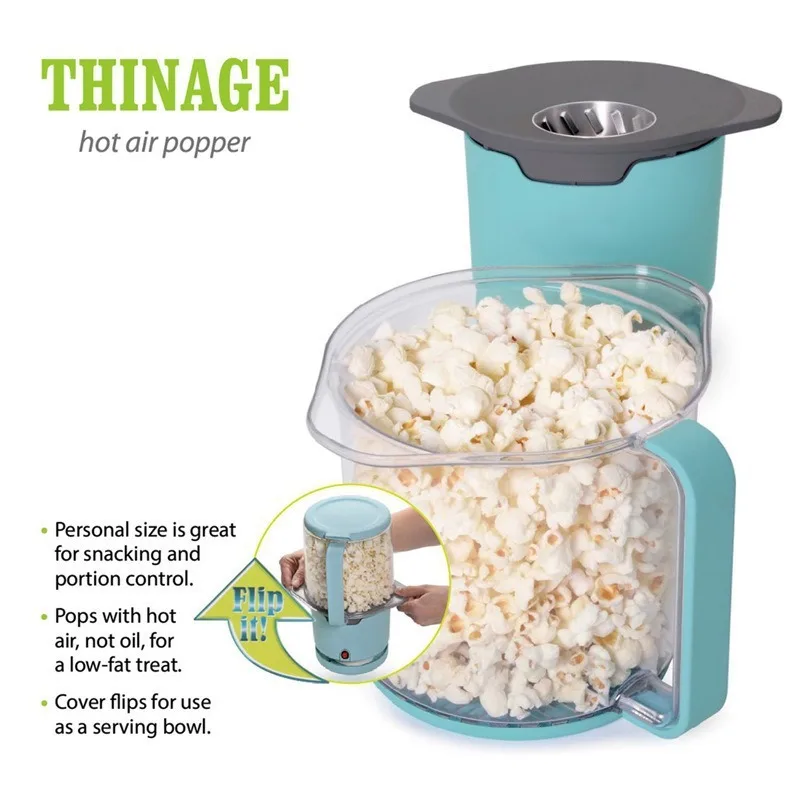 Mini Home Hot Air Popcorn Maker, Small Electric Home Popper, Extruder, Popcorn Machine
Mini Home Hot Air Popcorn Maker, Small Electric Home Popper, Extruder, Popcorn Machine