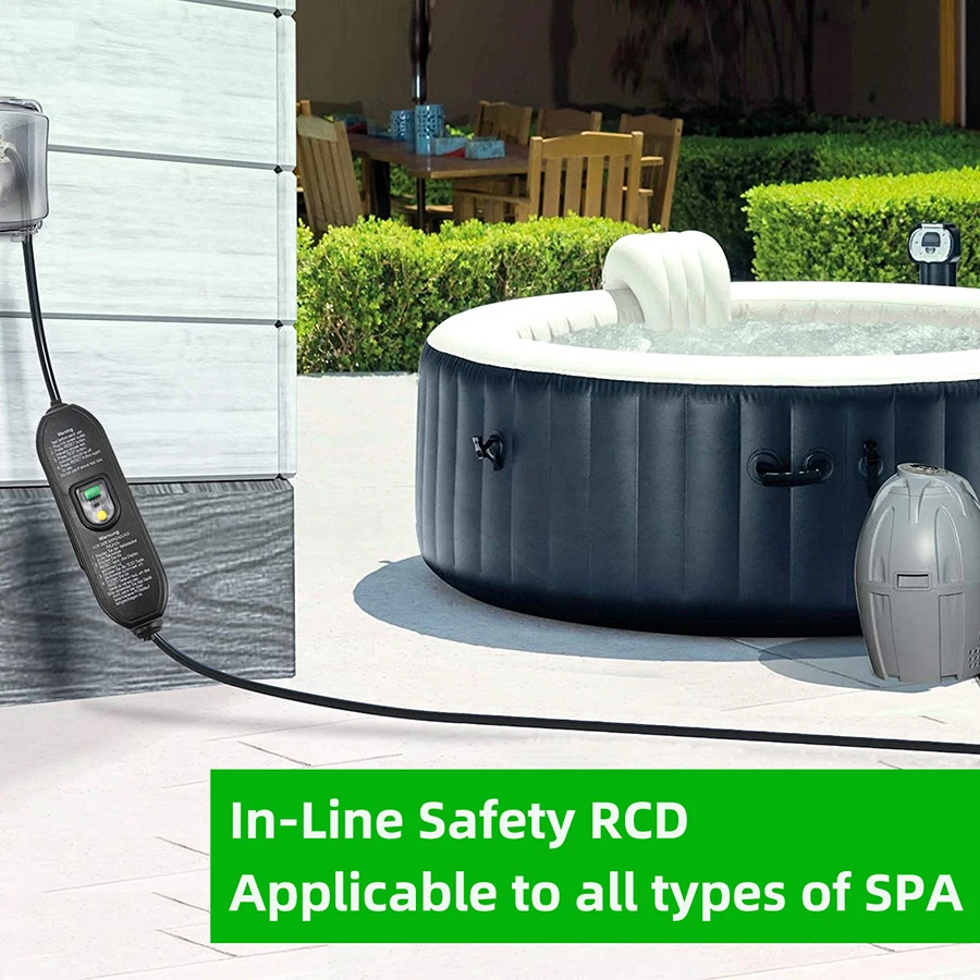 Portable Residual Current Devices, Ewireable Inline Circuit Breaker 16A Non-Latching In-Line Safety RCD Safety Against Electric
Portable Residual Current Devices, Ewireable Inline Circuit Breaker 16A Non-Latching In-Line Safety RCD Safety Against Electric