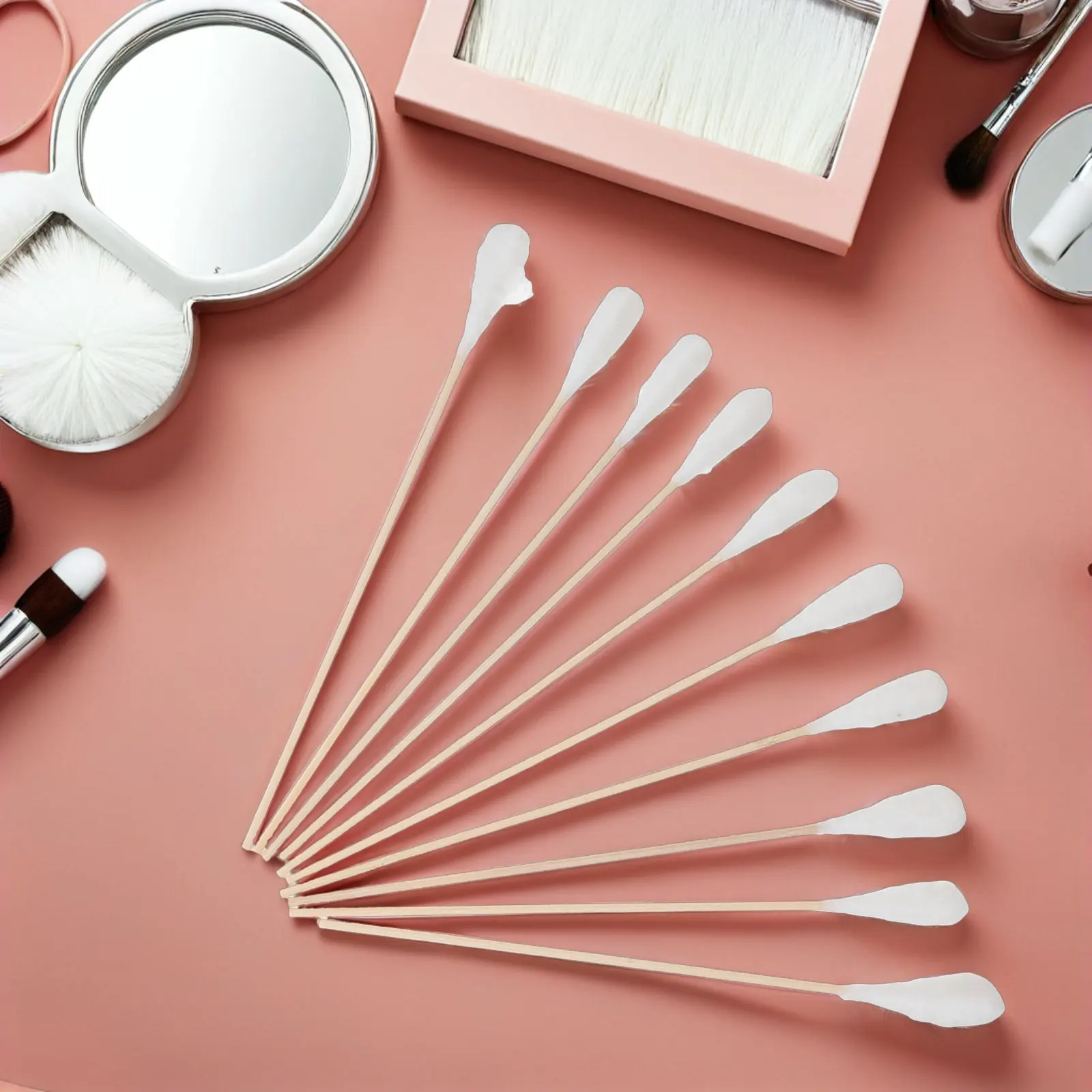 50Pcs Cotton Swabs Large Cotton Tips Long Wooden Handles Lint-Free Absorbent Cleaning Swabs for Baby Ear Nose Makeup Electronics
50Pcs Cotton Swabs Large Cotton Tips Long Wooden Handles Lint-Free Absorbent Cleaning Swabs for Baby Ear Nose Makeup Electronics
