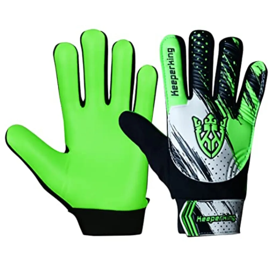 Soccer Goalie Gloves - Football Goalkeeper Gloves,Boys, Youth with Double Wrist Protection and 4mm Latex Anti-Slip Strong Grips
Soccer Goalie Gloves - Football Goalkeeper Gloves,Boys, Youth with Double Wrist Protection and 4mm Latex Anti-Slip Strong Grips