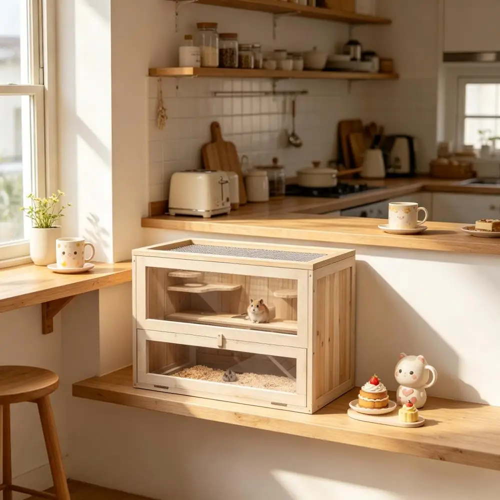 Guinea Pigs Cage, Rat House, Hamster Cage - Small Animal Habitat
Guinea Pigs Cage, Rat House, Hamster Cage - Small Animal Habitat