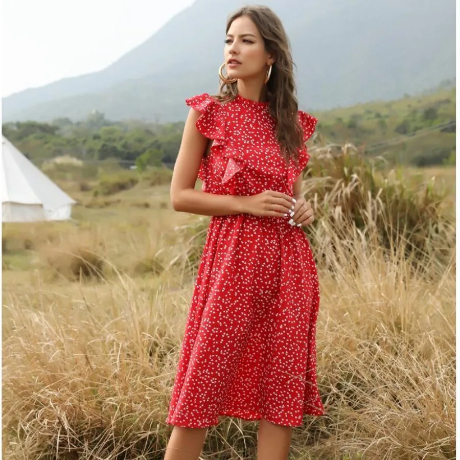 【HOT】Summer dress 2026 new women's clothing polka-dot chiffon dress European and American loose all-matching temperament mid-l
【HOT】Summer dress 2026 new women's clothing polka-dot chiffon dress European and American loose all-matching temperament mid-l