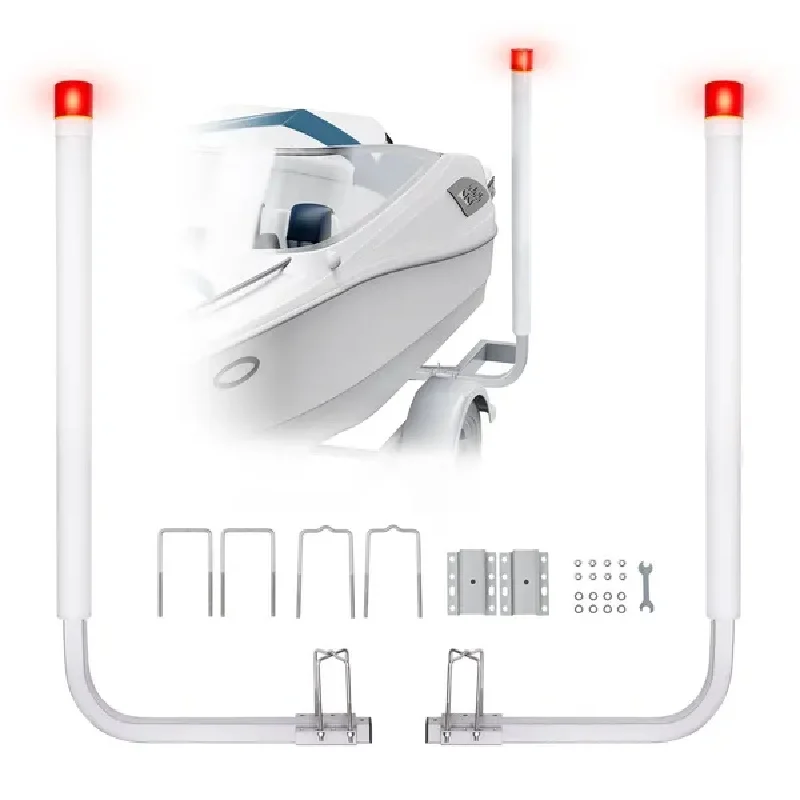 VEVOR Marine Trailer Guide Set, 62'' with LED Illumination, Pair of Steel Anti-Rust Guide Poles, Equipped with PVC Sleeves, Idea
VEVOR Marine Trailer Guide Set, 62'' with LED Illumination, Pair of Steel Anti-Rust Guide Poles, Equipped with PVC Sleeves, Idea